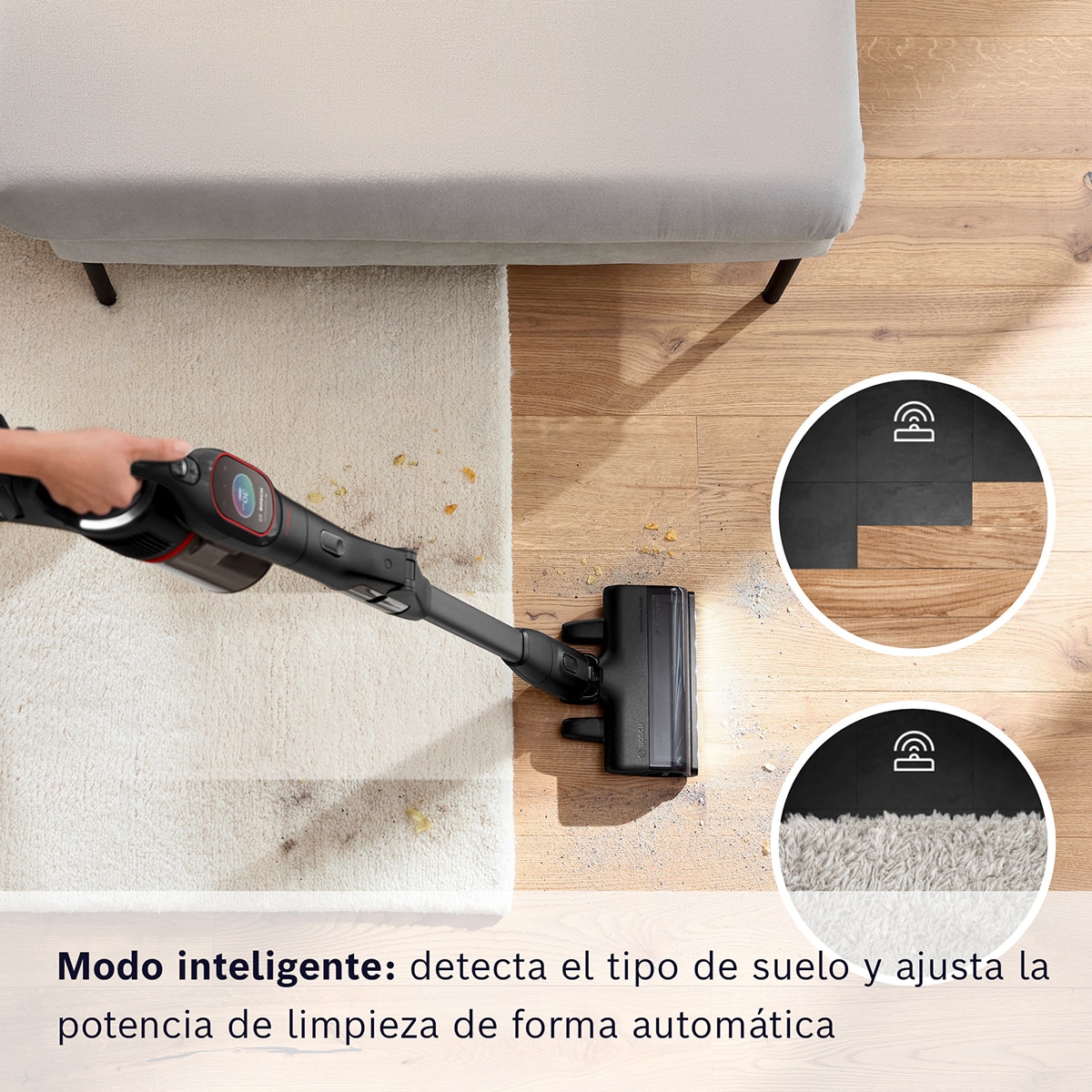 Aspirador escoba sin cable, Bosch, Unlimited 10, BCS1051POW Negro-22