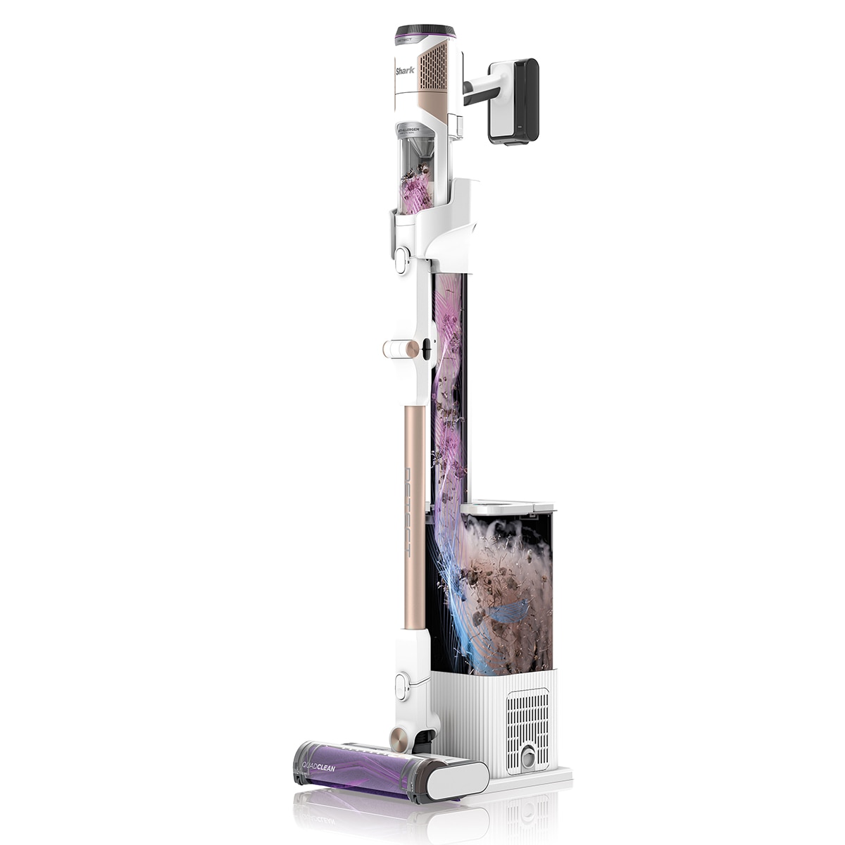 Aspirador de escoba Shark Detect  + sistema vaciado  IW3612EU Blanco-2