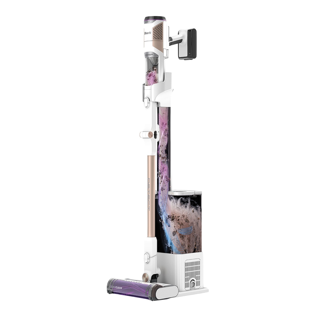 Aspirador de escoba Shark Detect  + sistema vaciado  IW3612EU Blanco-4