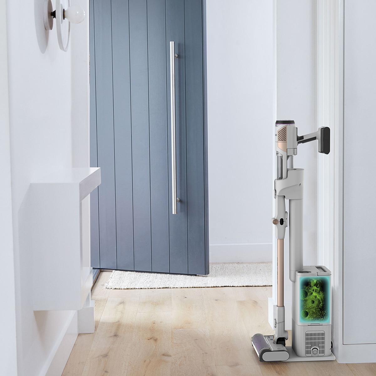 Aspirador de escoba Shark Detect  + sistema vaciado  IW3612EU Blanco-5