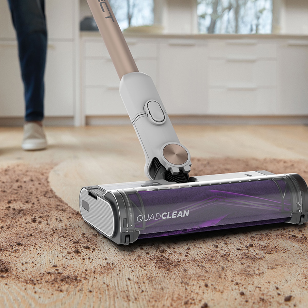 Aspirador de escoba Shark Detect  + sistema vaciado  IW3612EU Blanco-13