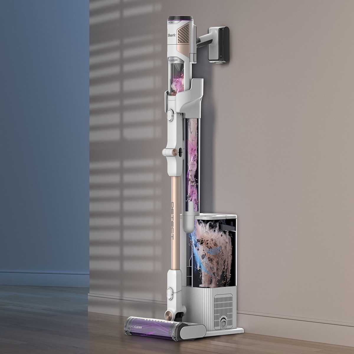 Aspirador de escoba Shark Detect  + sistema vaciado  IW3612EU Blanco-16