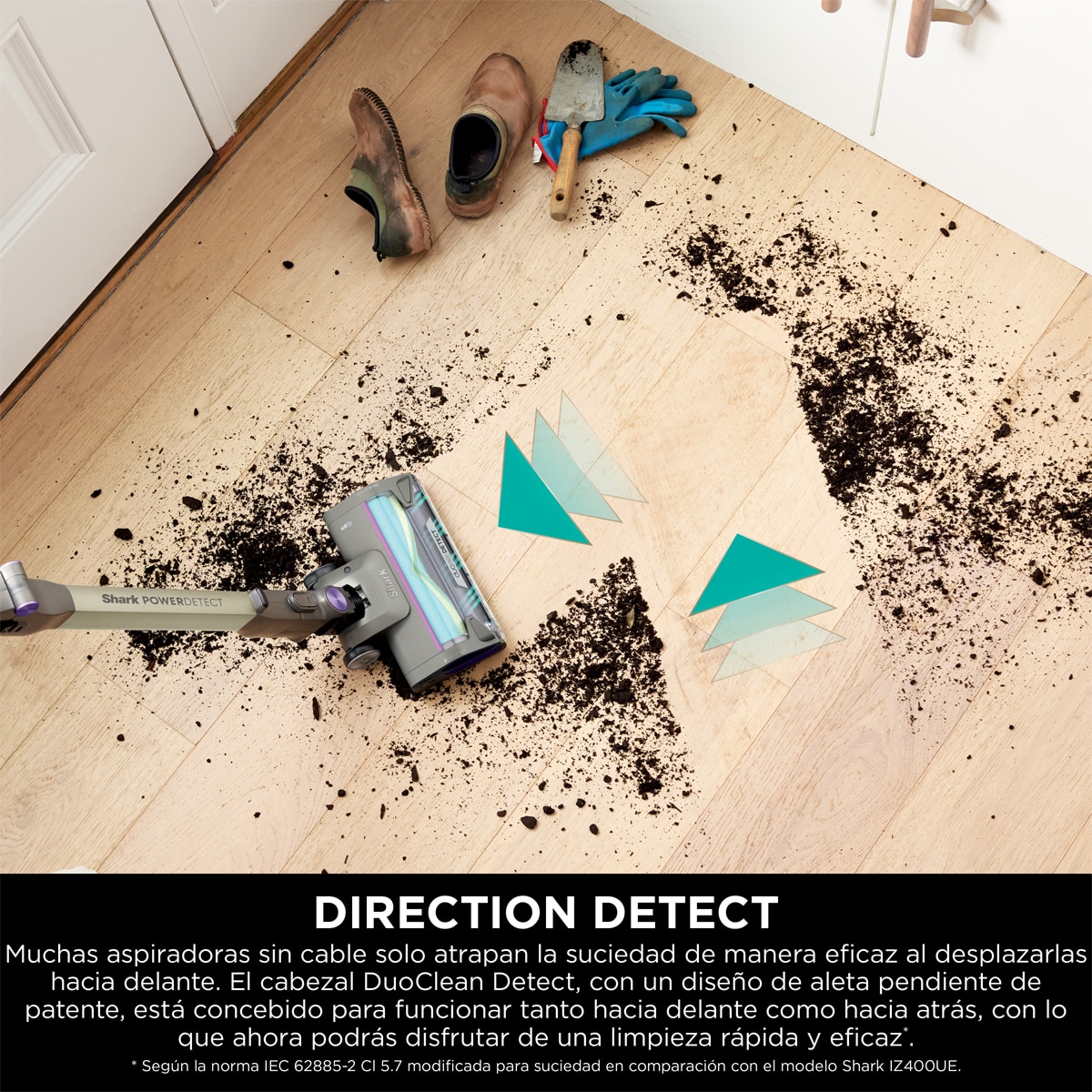 Aspirador de escoba Shark PowerDetect IP3251EUT, 300 W, 70 min Autonomía, Base Autovaciado, Especial Mascotas Gris-10