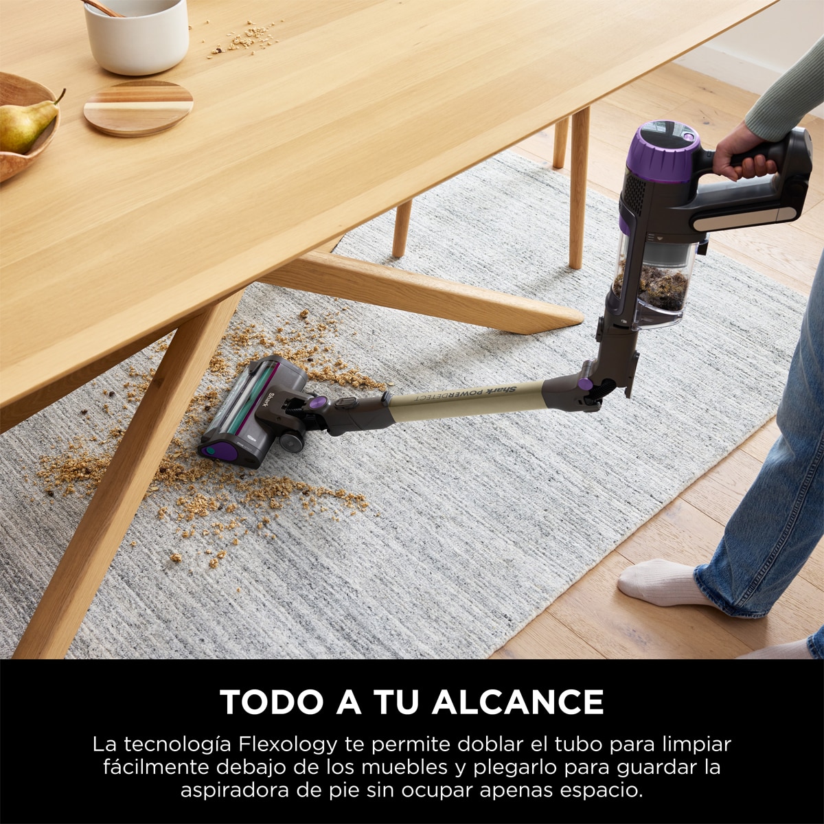 Aspirador de escoba Shark PowerDetect IP3251EUT, 300 W, 70 min Autonomía, Base Autovaciado, Especial Mascotas Gris-11