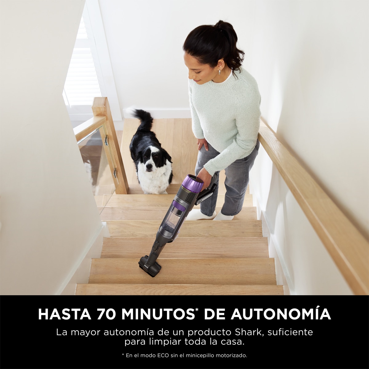 Aspirador de escoba Shark PowerDetect IP3251EUT, 300 W, 70 min Autonomía, Base Autovaciado, Especial Mascotas Gris-13