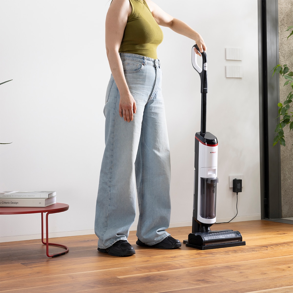 Fregona eléctrica a vapor Polti Rollysteam WD30C sin cable Blanco / Negro-11
