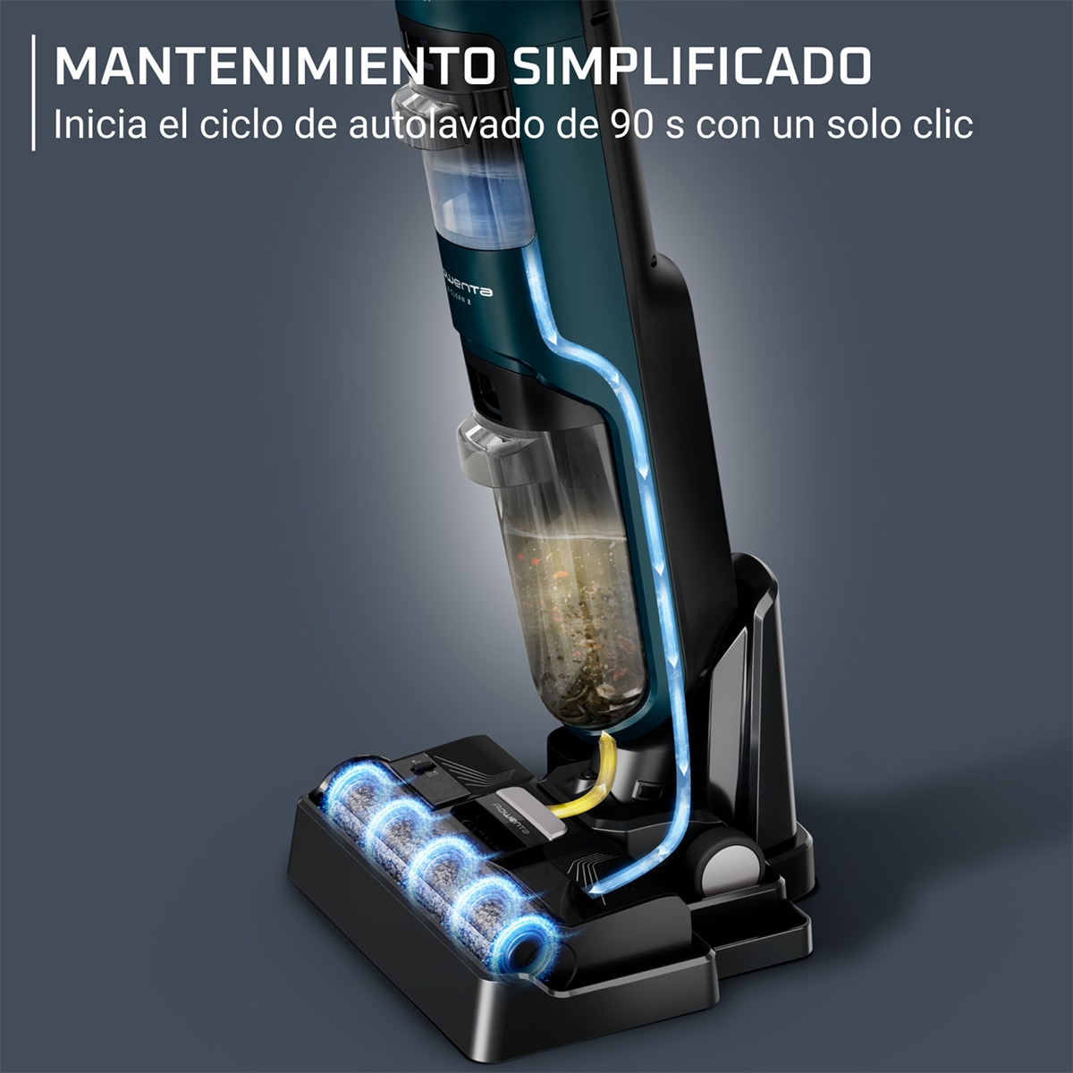 Fregona eléctrica sin cables Rowenta X-Clean 2 con tecnología Wet & Dry 2 en 1 Azul-5