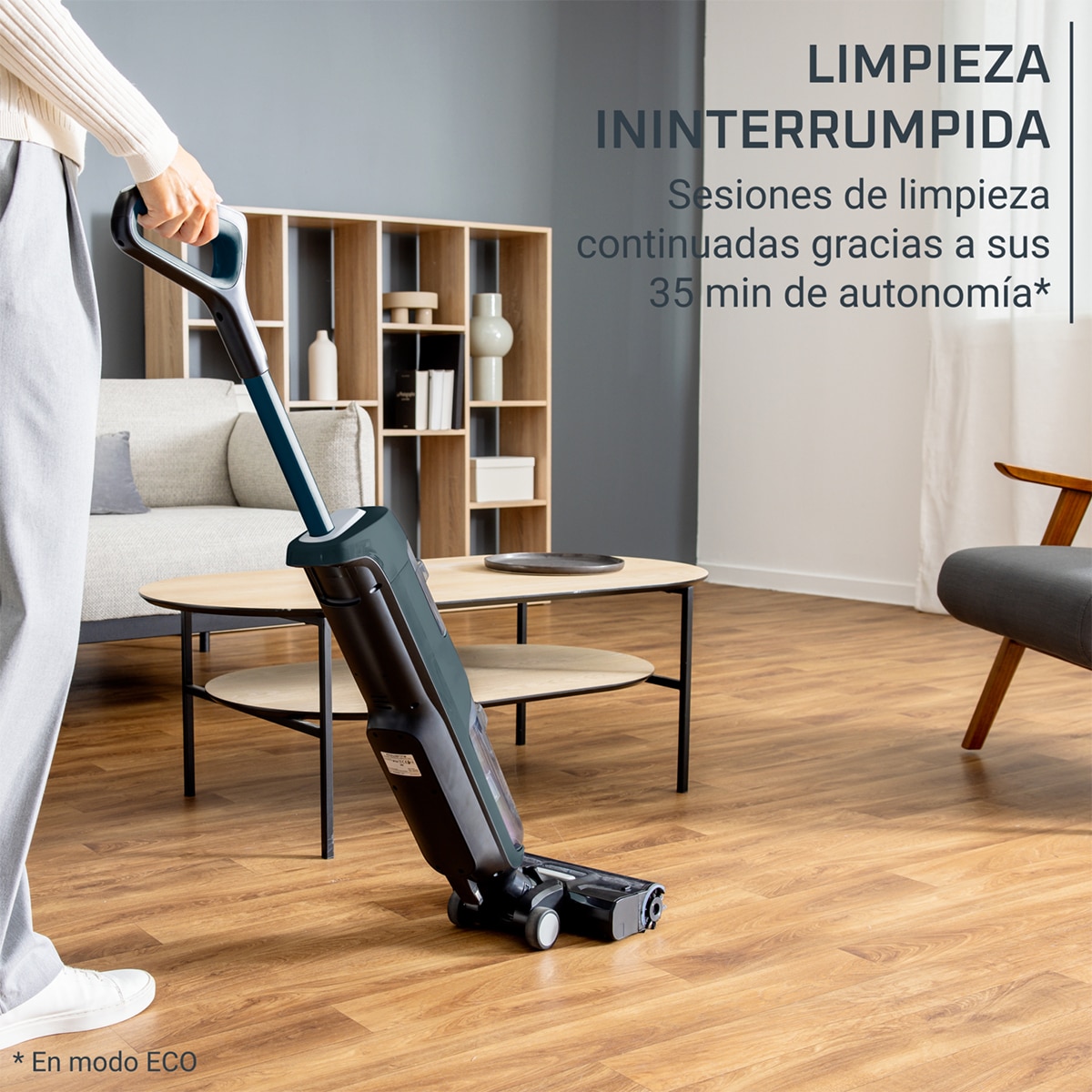 Fregona eléctrica sin cables Rowenta X-Clean 2 con tecnología Wet & Dry 2 en 1 Azul-6