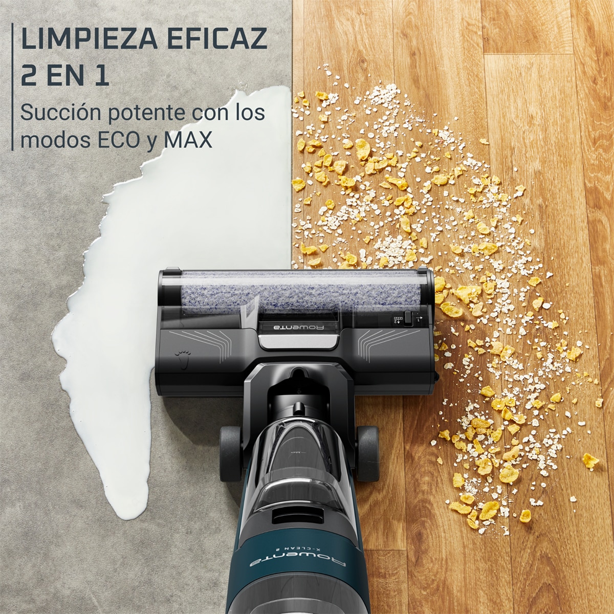 Fregona eléctrica sin cables Rowenta X-Clean 2 con tecnología Wet & Dry 2 en 1 Azul-7