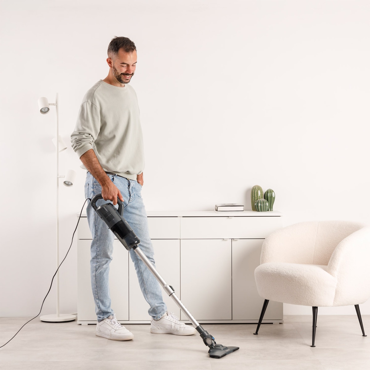 Aspirador de escoba con cable Taurus Homeland Infinity Negro-7