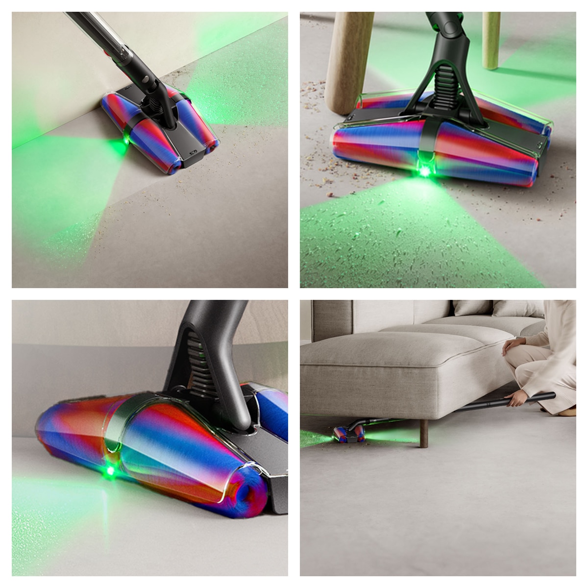 Aspirador de escoba recargable Dyson Pencilvac. Ligera y Maniobrable Negro-4