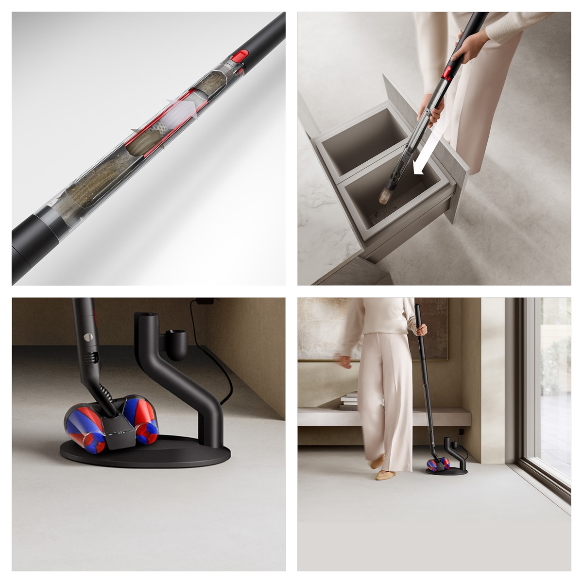 Aspirador de escoba recargable Dyson Pencilvac. Ligera y Maniobrable Negro-5