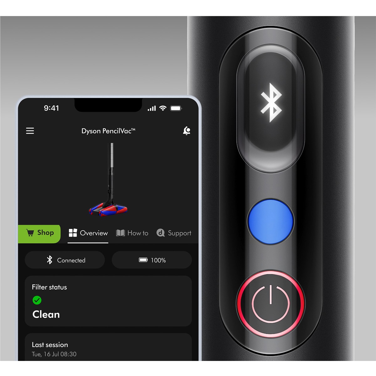 Aspirador de escoba recargable Dyson Pencilvac. Ligera y Maniobrable Negro-6