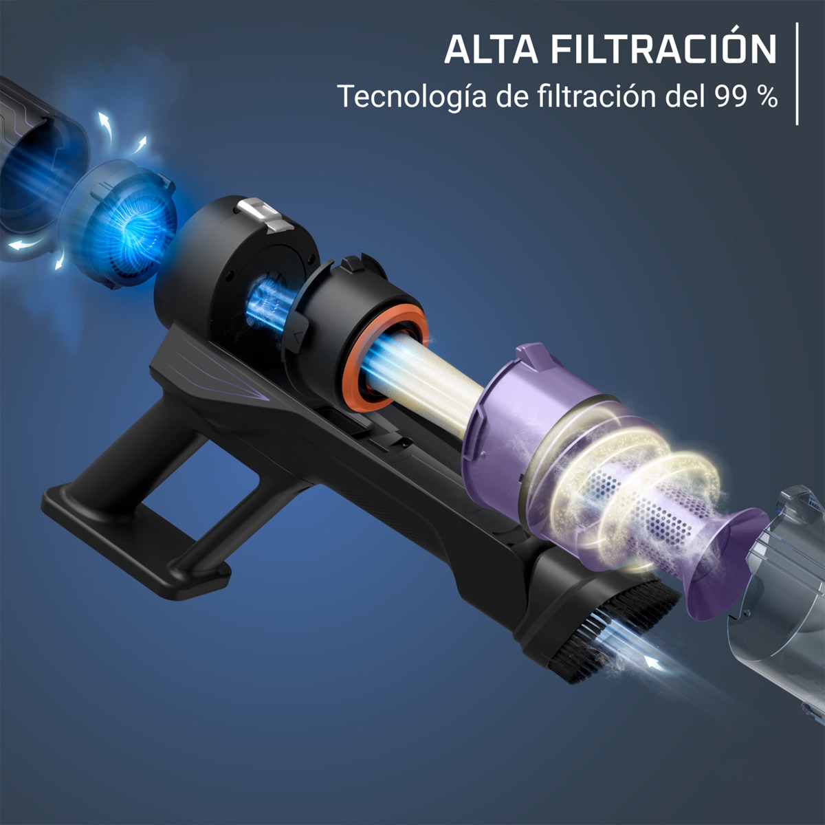 Aspirador de escoba Rowenta X-Pert 5.80 RH5A32 ultraligera Violeta-3