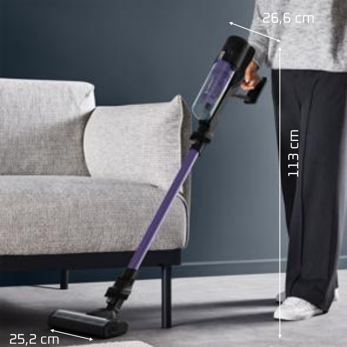 Aspirador de escoba Rowenta X-Pert 5.80 RH5A32 ultraligera Violeta-5