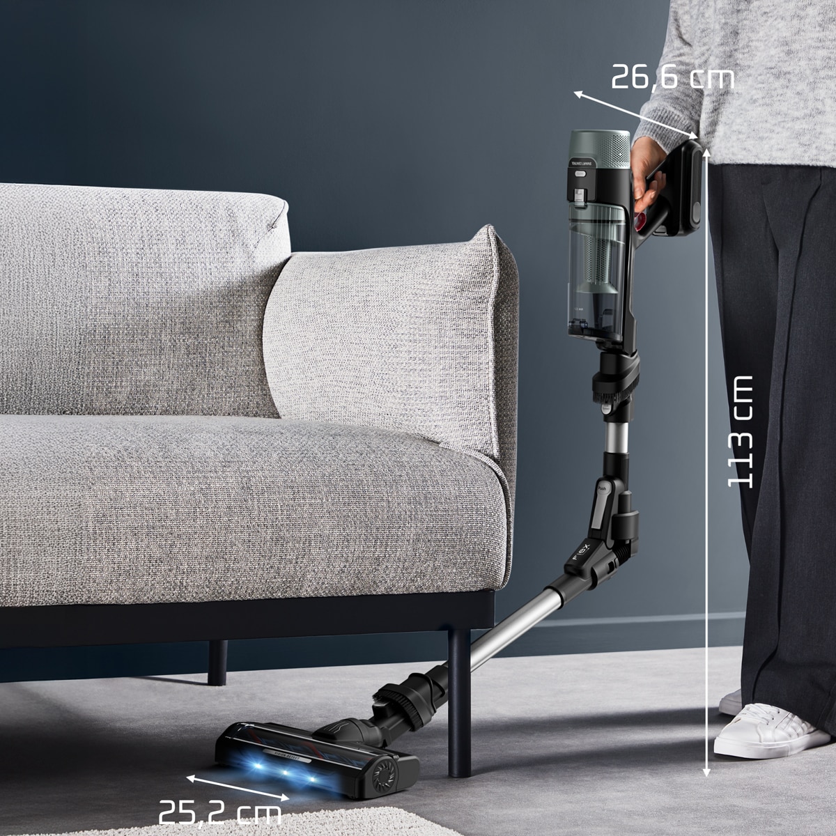 Aspirador de escoba Rowenta X-Force Flex 10.80 Sistema Digital Control Negros-6