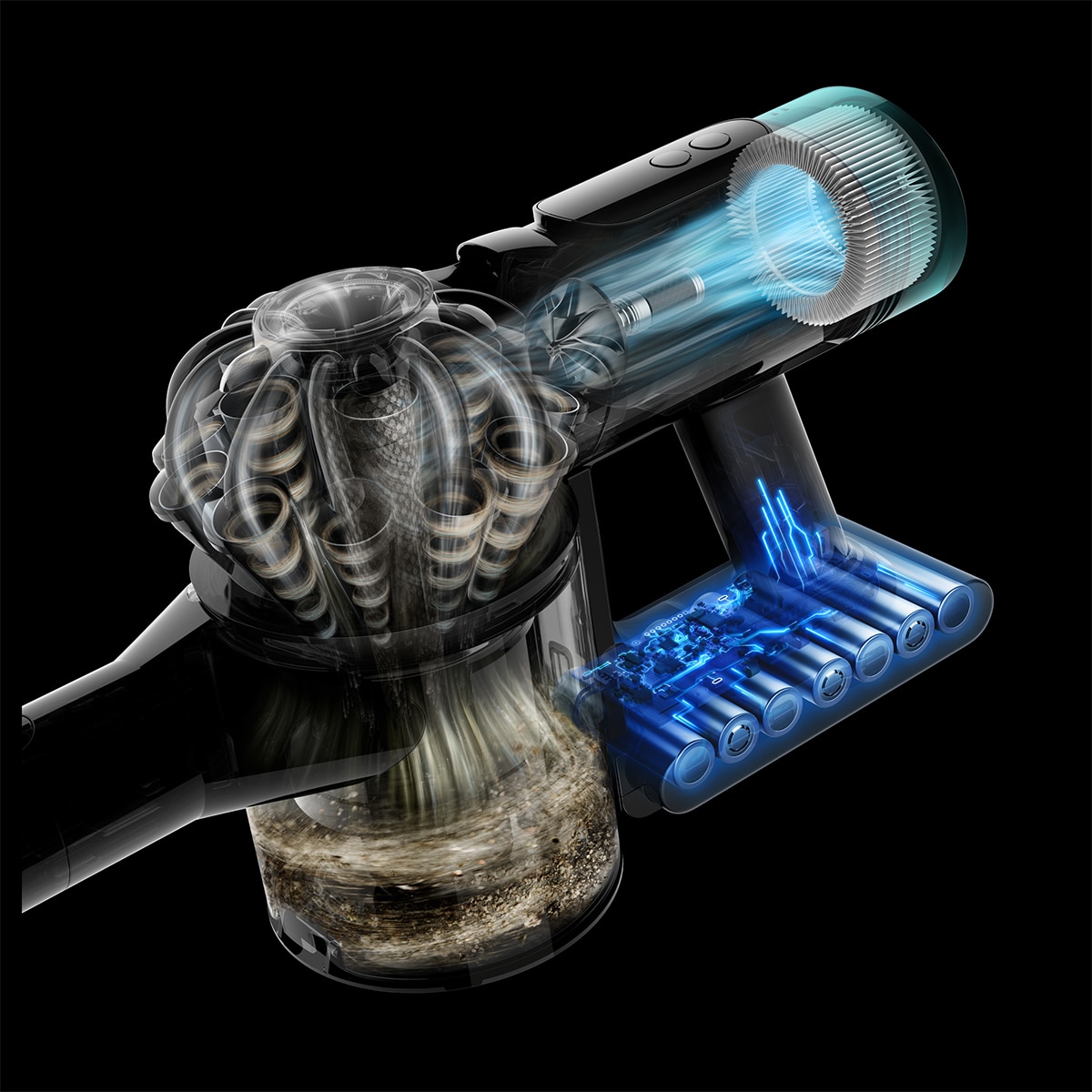 Aspirador de escoba recargable Dyson V10 konical 26 Negro-5