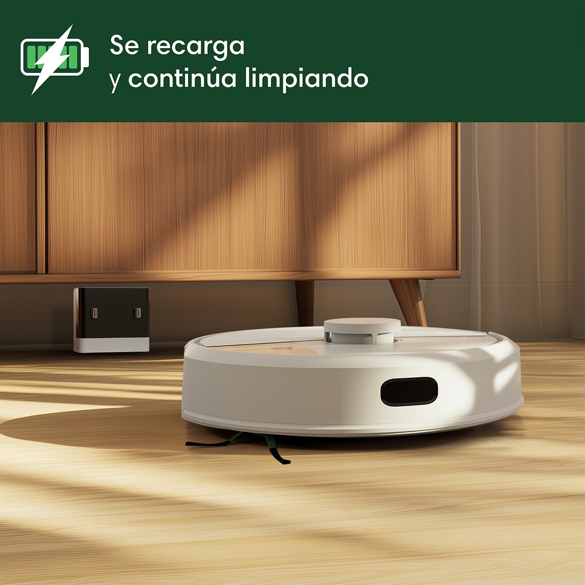 Robot aspirador y friegasuelos Roomba® 105 Combo con mapeado inteligente  LiDAR  y fregado SmartScrub Blanco-12