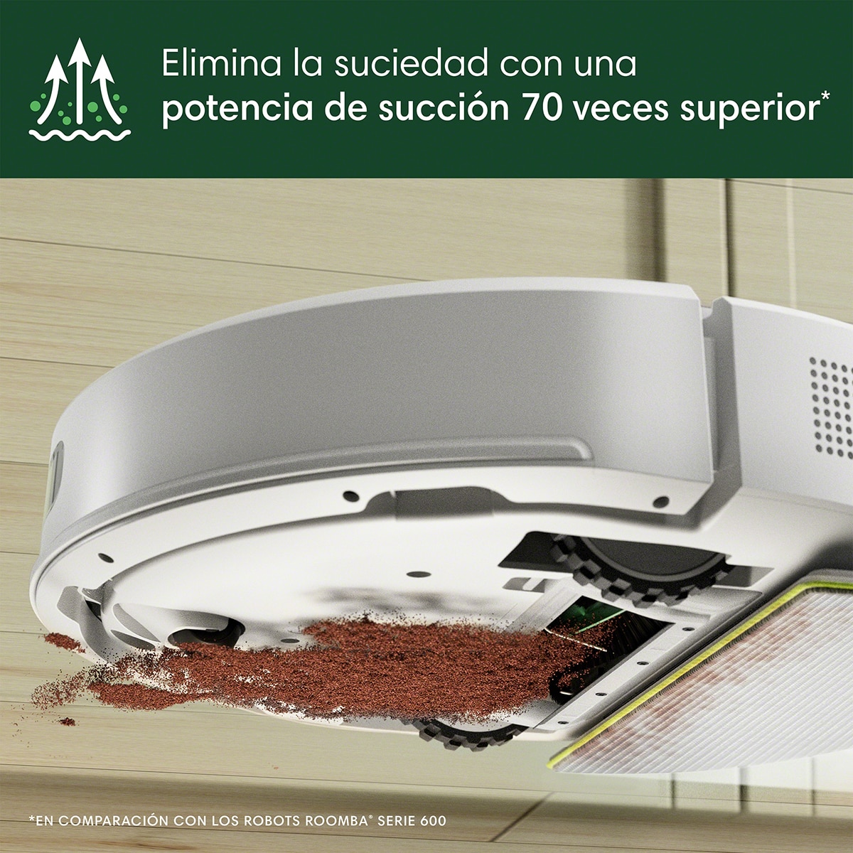 Robot aspirador y friegasuelos Roomba® 105 Combo + Base AutoEmpty? con 75 días de autovaciado y mapeado inteligente ClearView? LiDAR Blanco-5