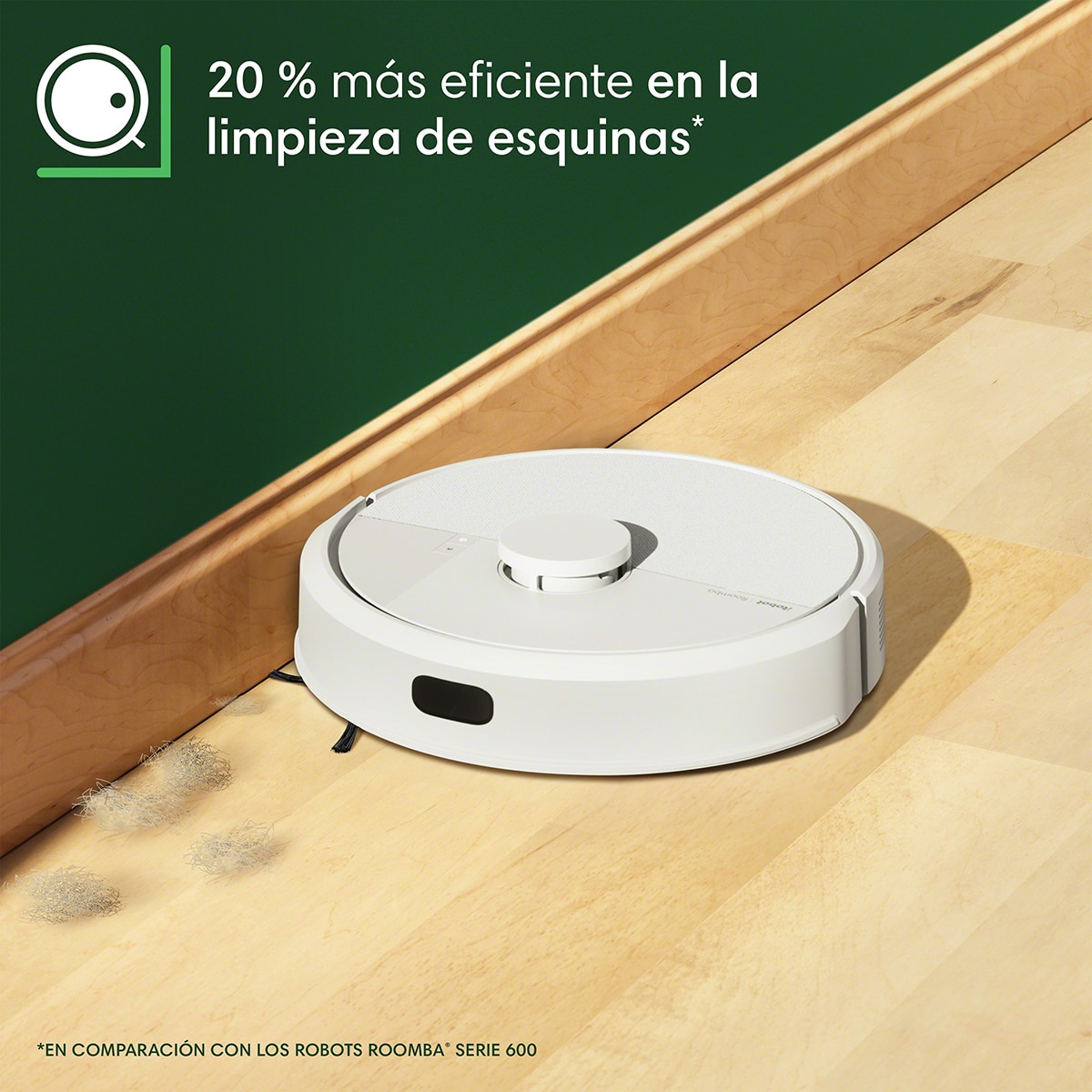 Robot aspirador y friegasuelos Roomba® 105 Combo + Base AutoEmpty? con 75 días de autovaciado y mapeado inteligente ClearView? LiDAR Blanco-11