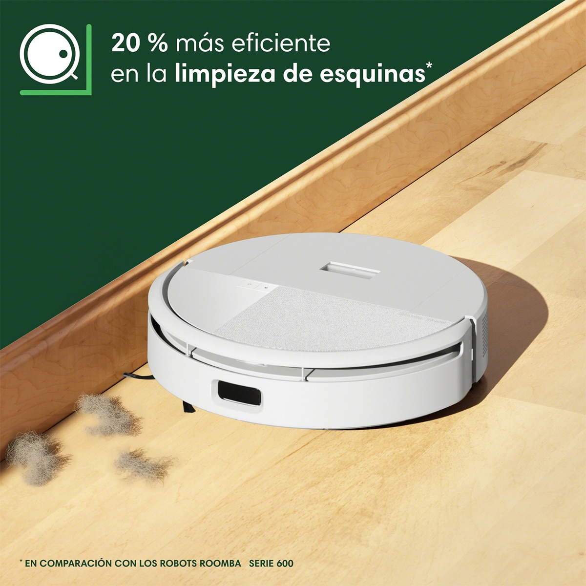 Robot aspirador y friegasuelos Roomba® 205 DustCompactor? Combo con tecnología de compactación integrada de residuos para 60 días Blanco-11
