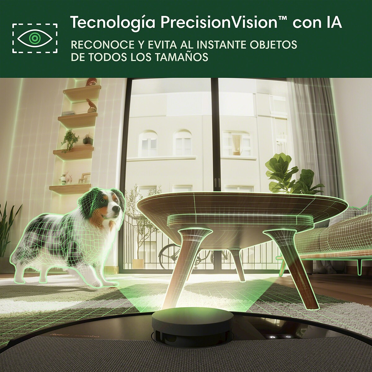 Robot aspirador y friegasuelos Roomba® Plus 505 Combo con Base AutoWash™ y ClearView™ Pro LiDAR Negro-8