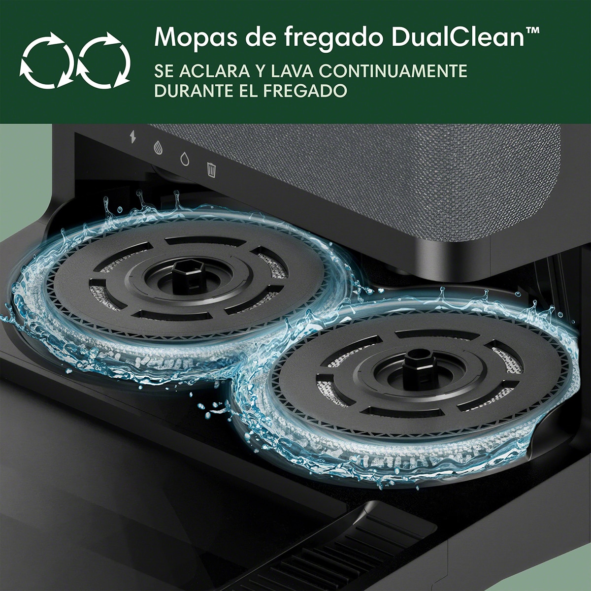 Robot aspirador y friegasuelos Roomba® Plus 505 Combo con Base AutoWash? y ClearView? Pro LiDAR Negro-11