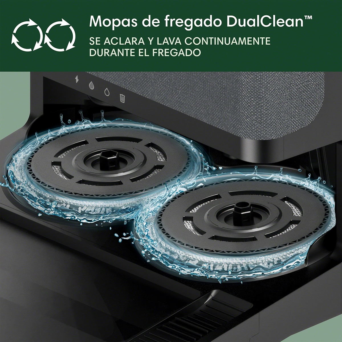 Robot aspirador y friegasuelos Roomba® Plus 505 Combo con Base AutoWash™ y ClearView™ Pro LiDAR Negro-11