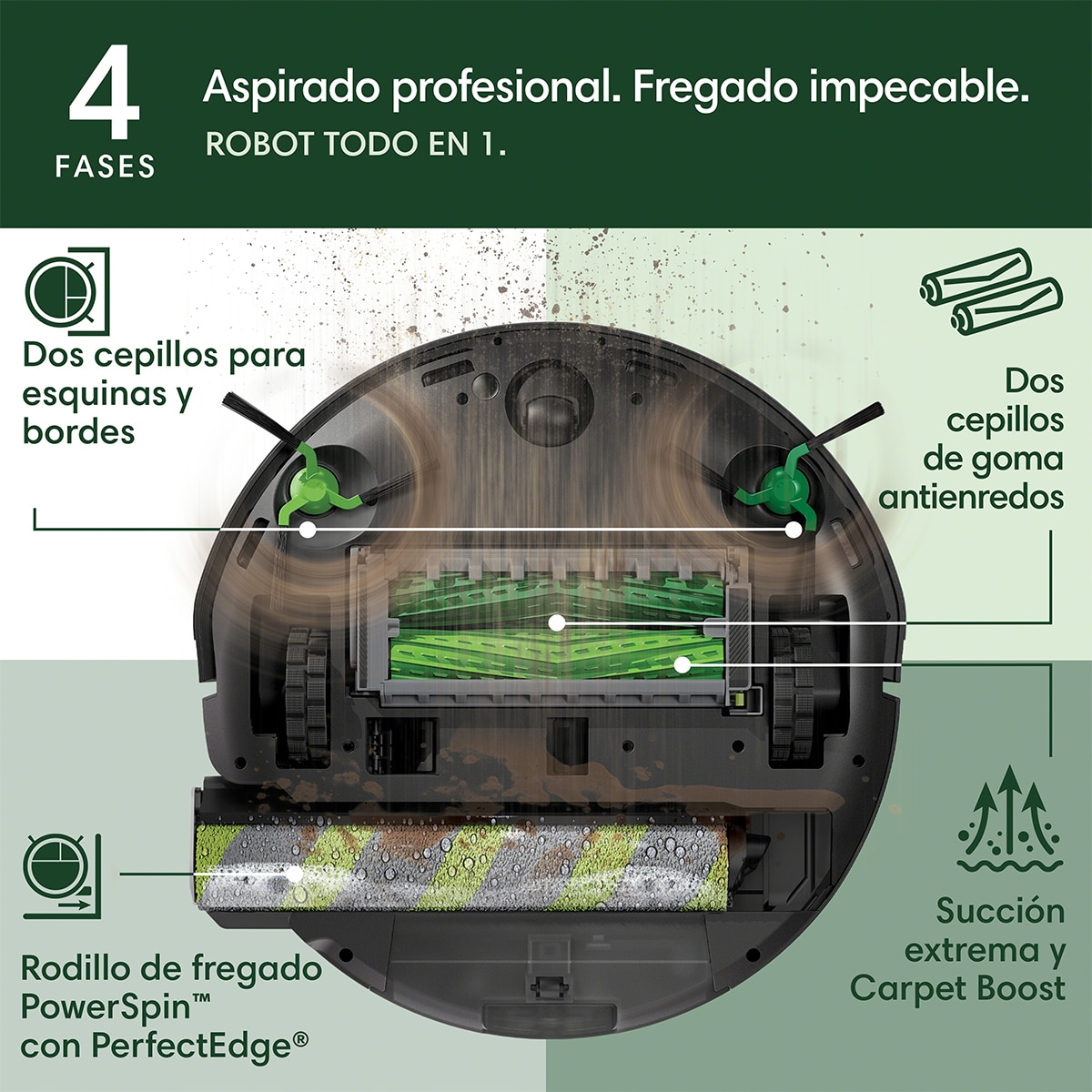 Thumbnail 3 de iRobot Roomba MAX 705 robot aspirador 1 base AutoWash