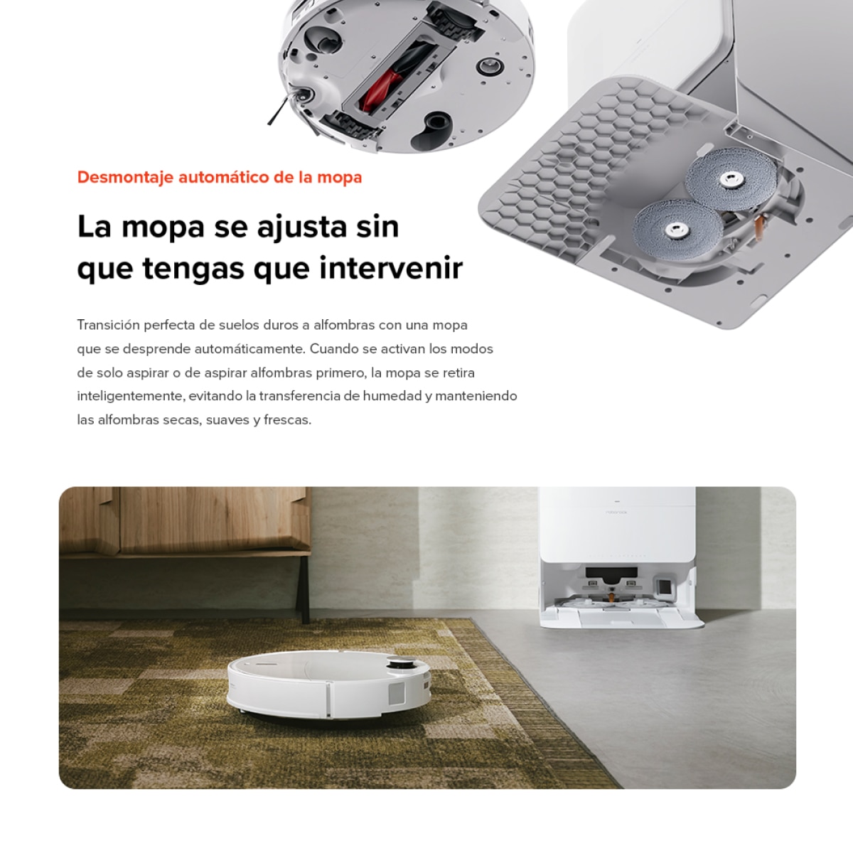 Robot aspirador y friegasuelos Roborock Qrevo Edge 2 Pro Blanco-6