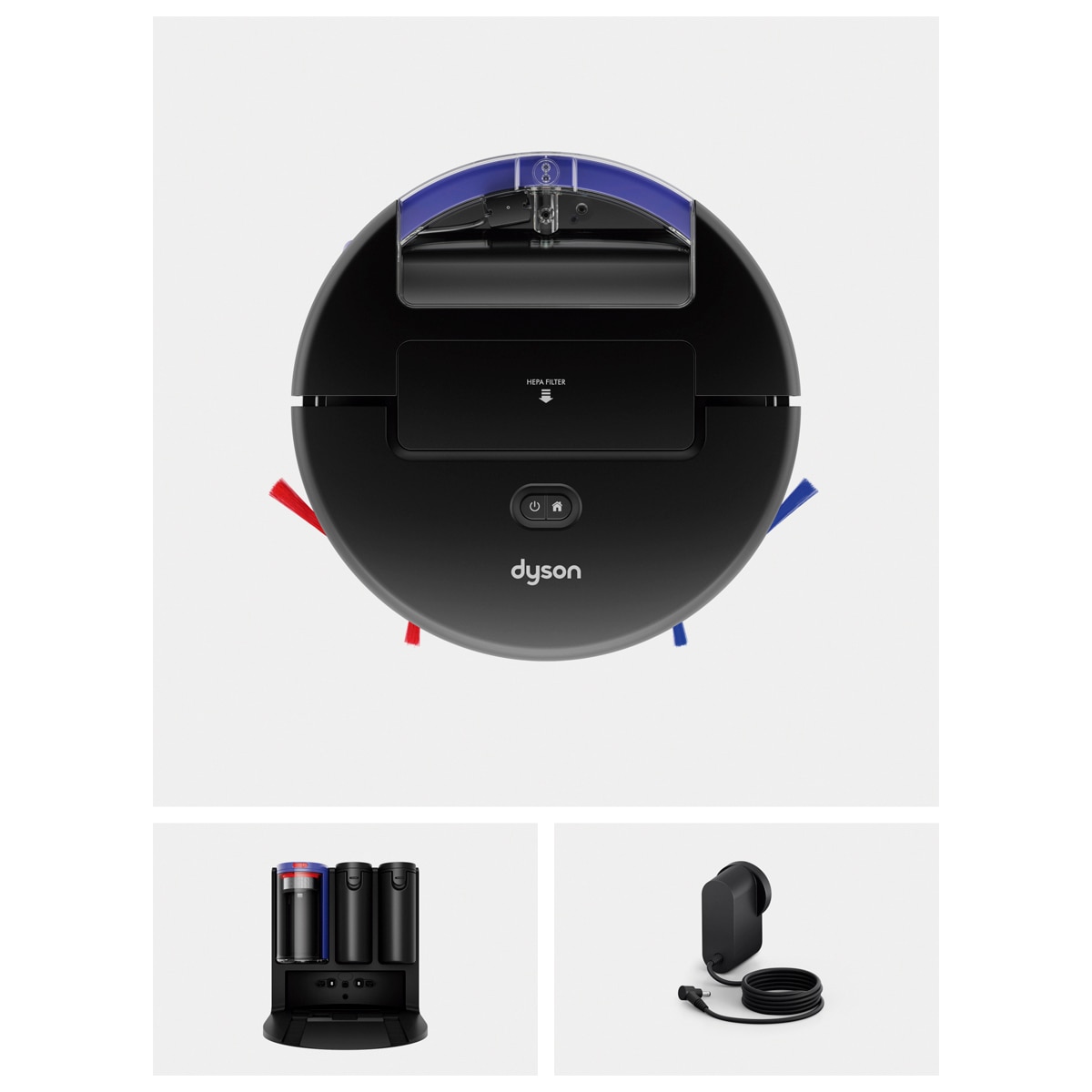 Robot aspirador y fregona Dyson Spot+ Scrub Ai, Aspira. Friega las manchas hasta que desaparecen Negro-3