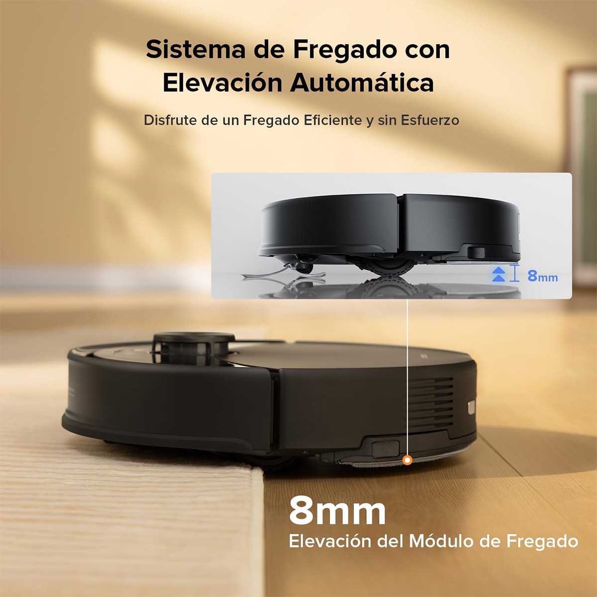 Imagen 5 de Robot aspirador y friegasuelos Roborock Q10 VF con funcion de mapeo automático - Negro Negro
