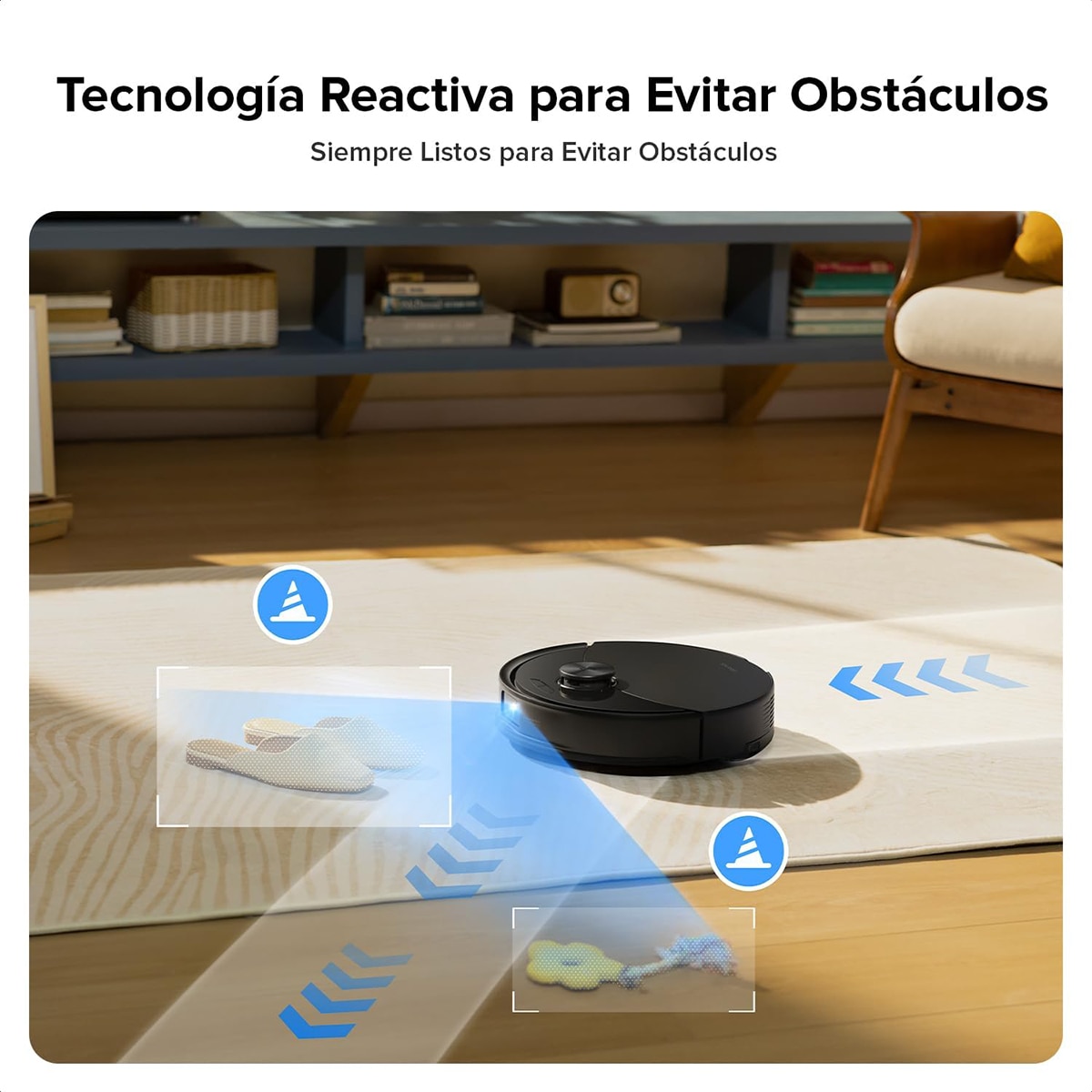 Imagen 6 de Robot aspirador y friegasuelos Roborock Q10 VF con funcion de mapeo automático - Negro Negro