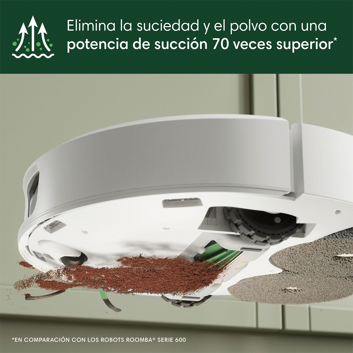 Robot aspirador y friegasuelos Roomba® Plus 505 Combo con Base AutoWash™, ClearView™ Pro LiDAR Blanco-7
