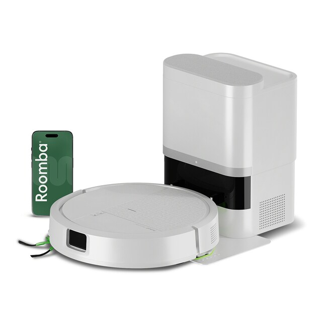 Robot aspirador y friegasuelos Roomba® 115 Combo + Base AutoEmpty™  con 90 días de autovaciado y 15.000 Pascales