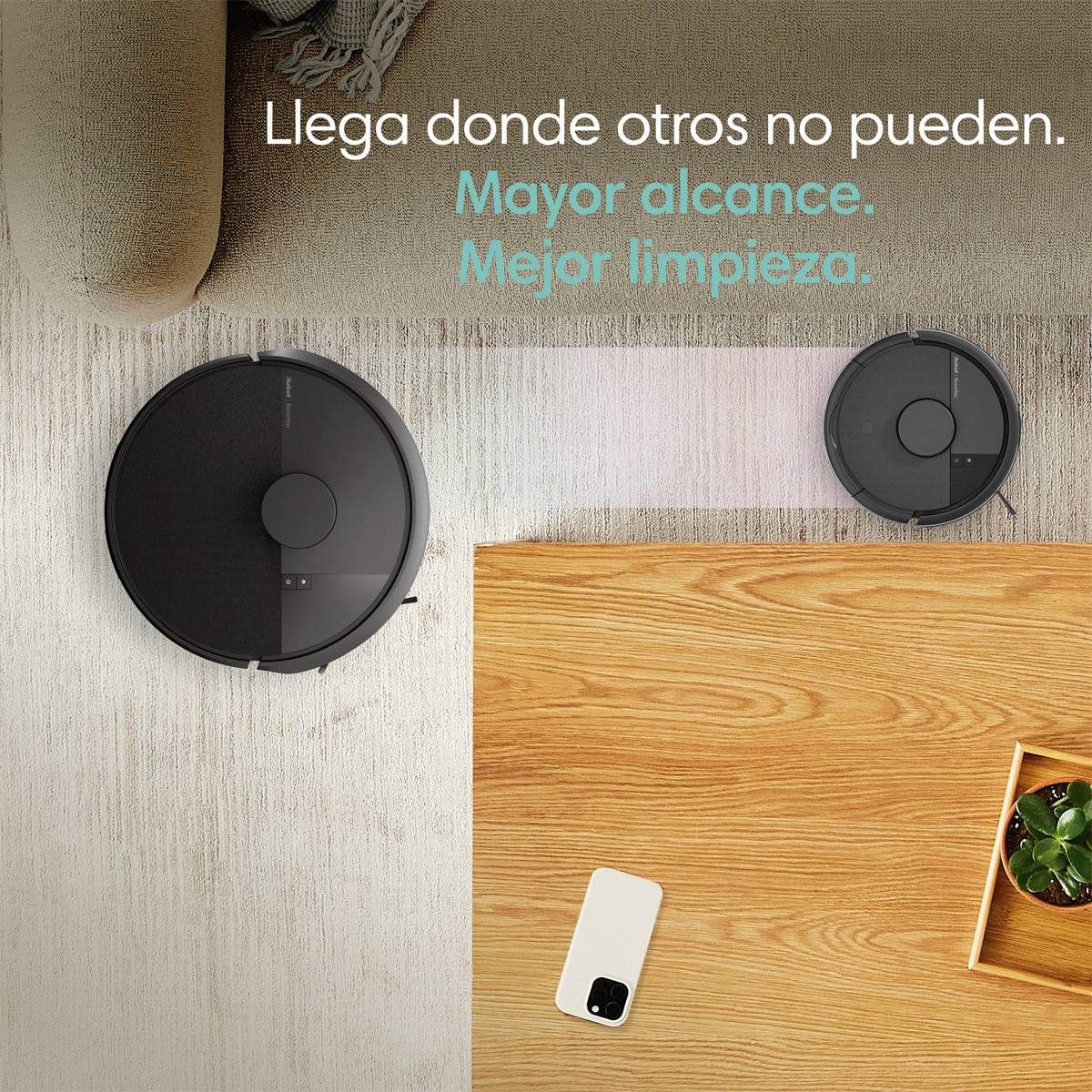 Robot aspirador Roomba® Mini con Base AutoEmpty™ con 90 días de autovaciado y 7.000 Pascales - Negro Negro-4