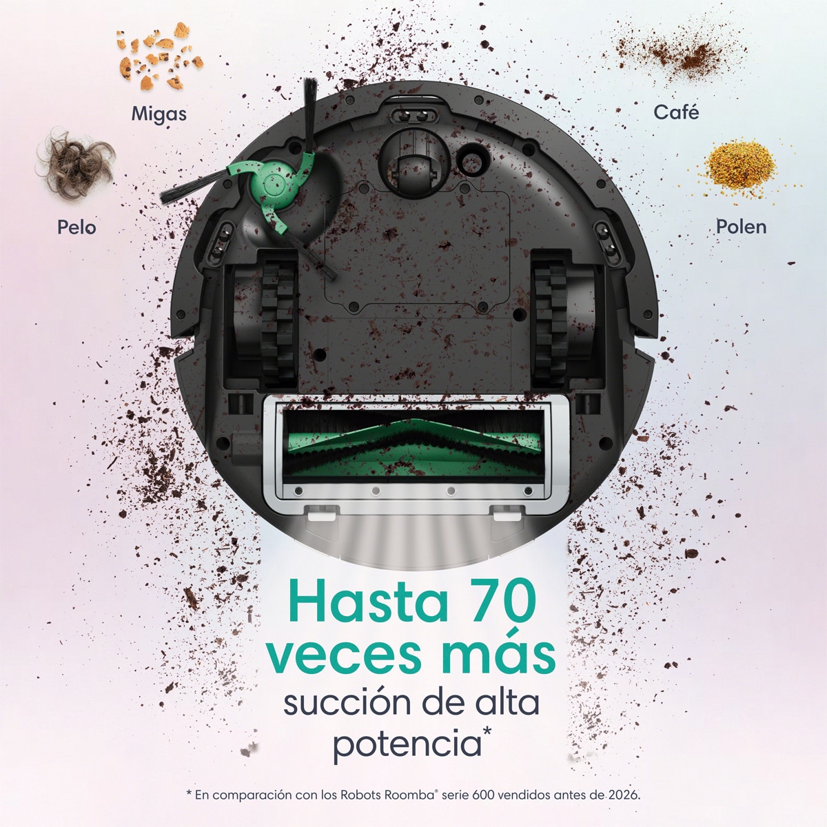 Robot aspirador Roomba® Mini con Base AutoEmpty™ con 90 días de autovaciado y 7.000 Pascales - Negro Negro-7