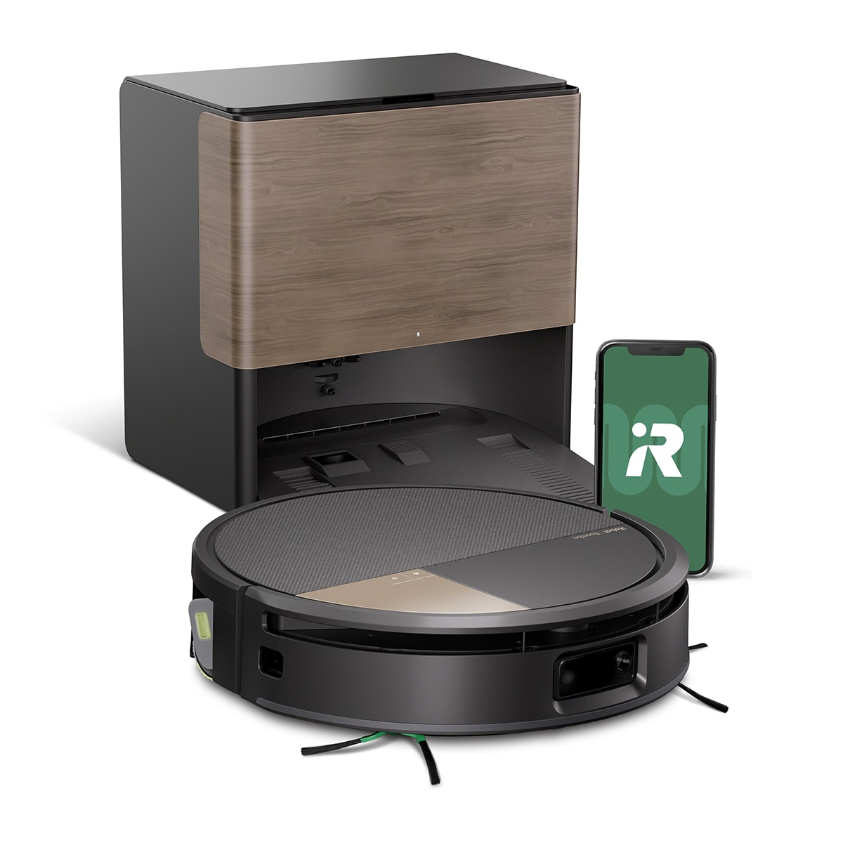 Robot aspirador y friegasuelos Roomba® Max 776 Combo con Base AutoWash™ multifunción, 30.000 Pascales, rodillo de fregado extensible PowerSpin™ Negro