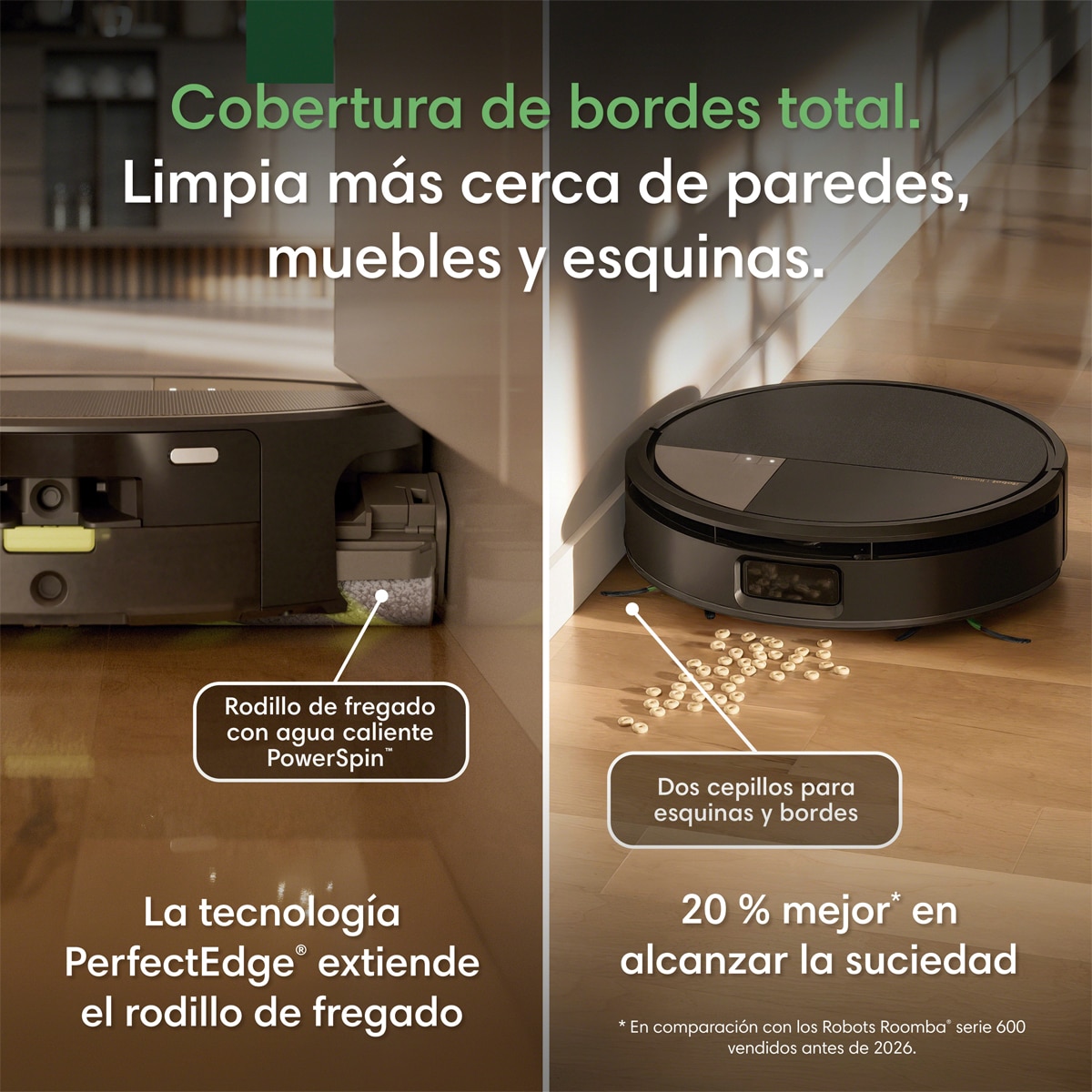 Robot aspirador y friegasuelos  Roomba® Max 776 Combo con Base AutoWash™ multifunción, 30.000 Pascales, rodillo de fregado extensible PowerSpin™ Negro-4