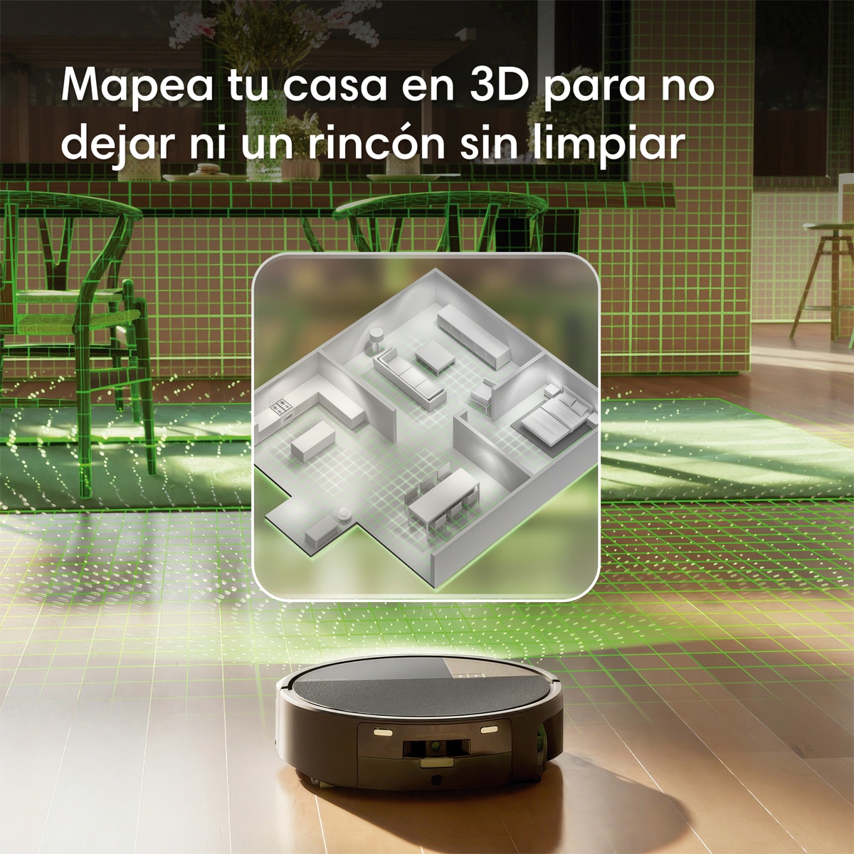 Robot aspirador y friegasuelos  Roomba® Max 776 Combo con Base AutoWash™ multifunción, 30.000 Pascales, rodillo de fregado extensible PowerSpin™ Negro-10