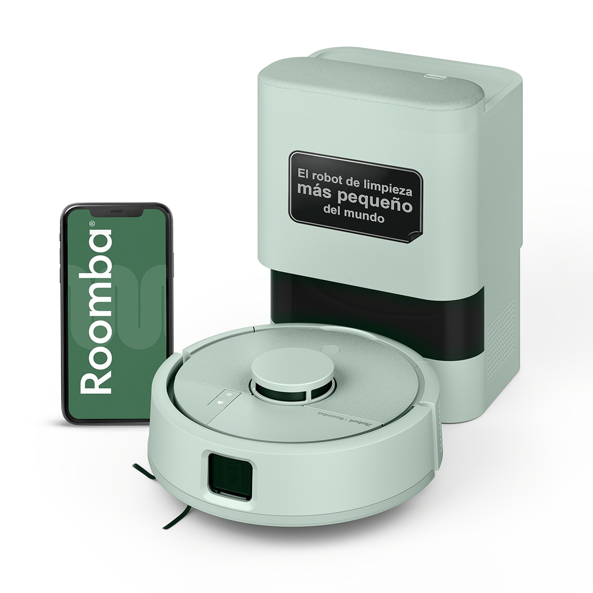 iRobot - Robot aspirador Roomba® Mini con Base AutoEmpty™ con 90 días de autovaciado y 7.000 Pascales.