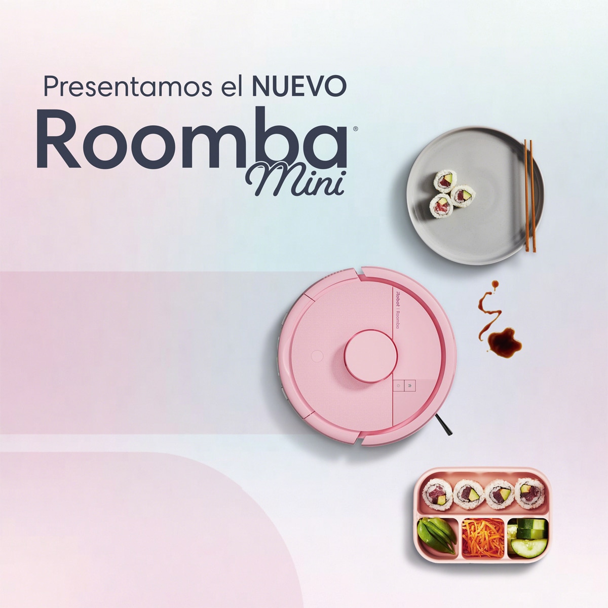 Robot aspirador Roomba® Mini con Base AutoEmpty™ con 90 días de autovaciado y 7.000 Pascales - Rosa Rosa-3