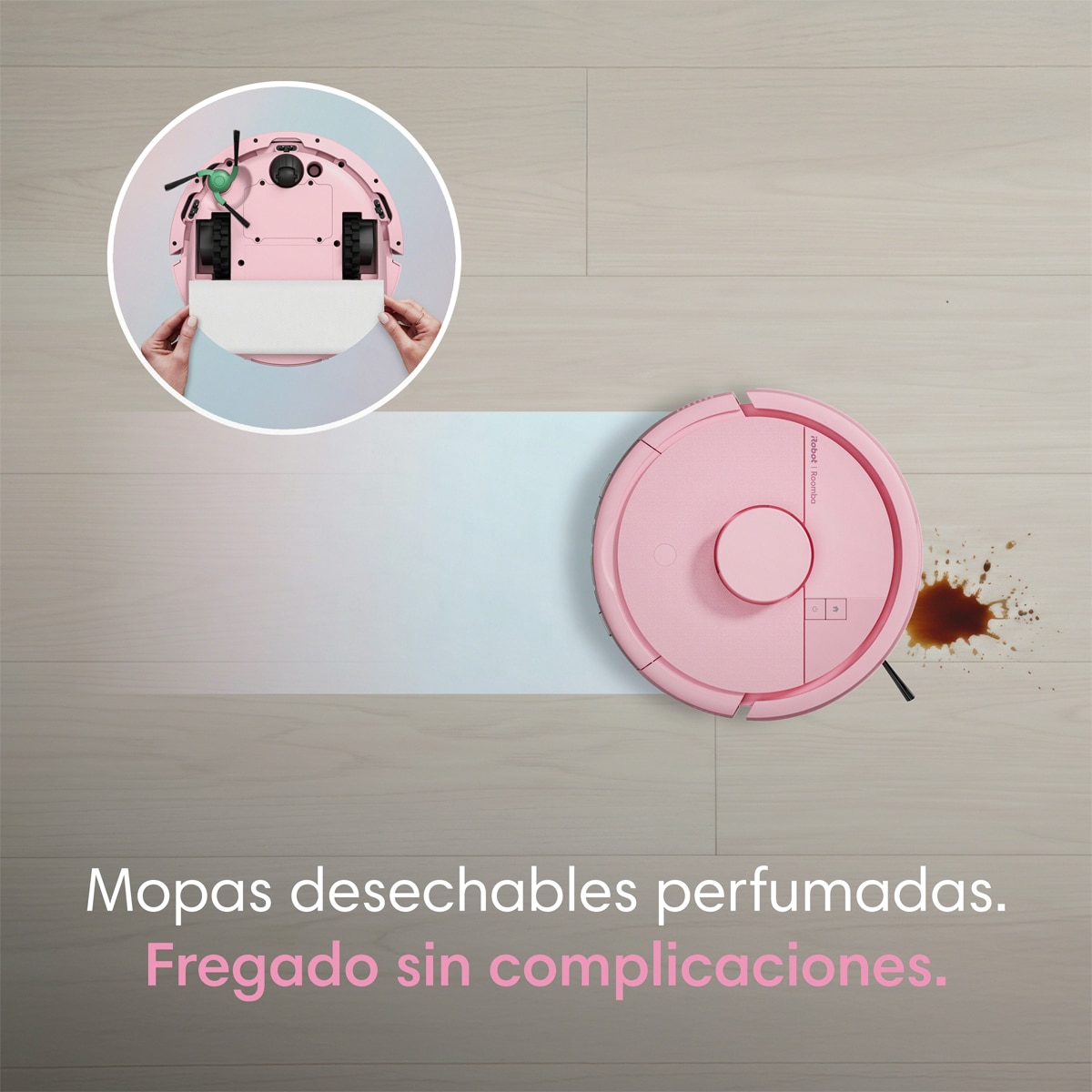 Robot aspirador Roomba® Mini con Base AutoEmpty™ con 90 días de autovaciado y 7.000 Pascales - Rosa Rosa-9