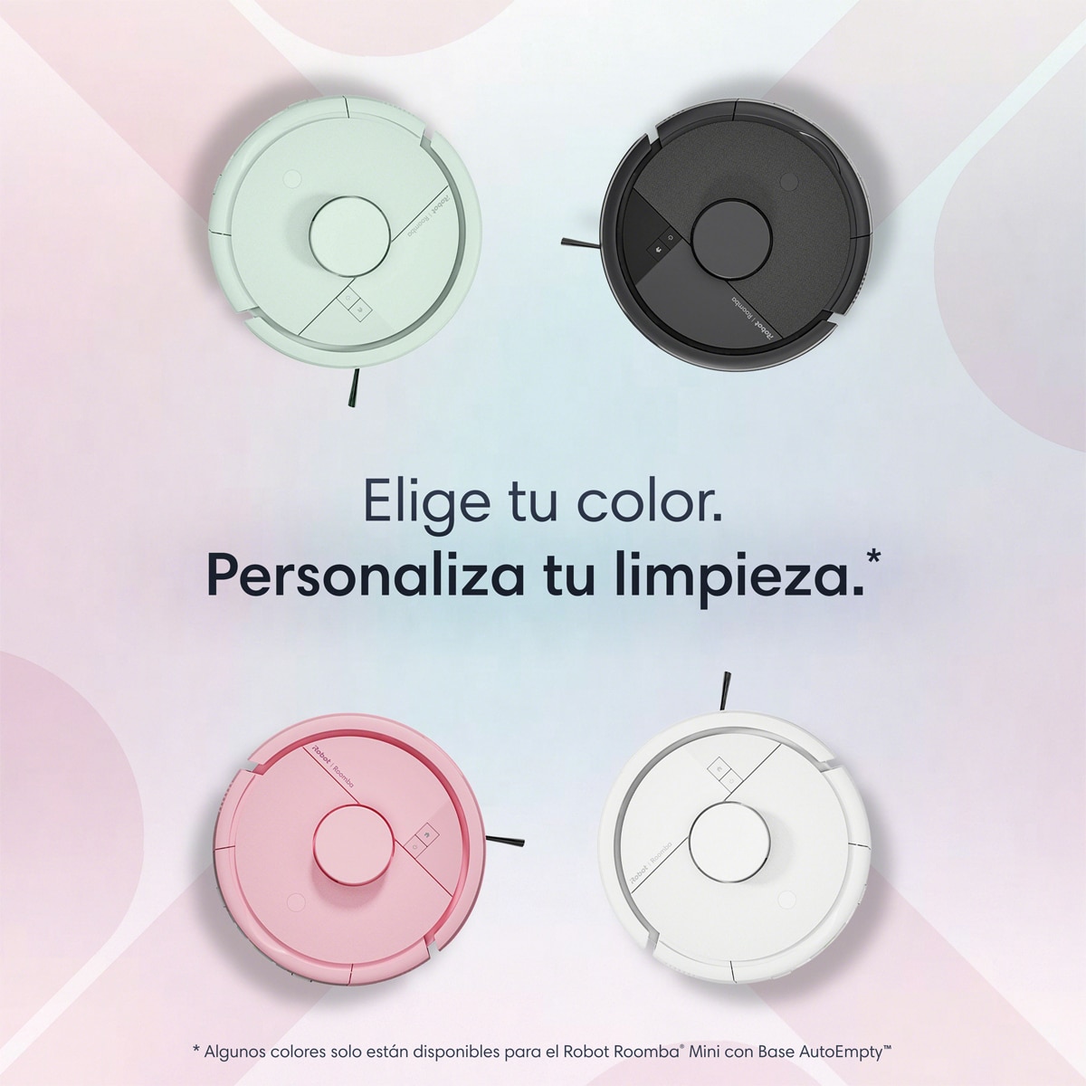 Robot aspirador Roomba® Mini con Base AutoEmpty™ con 90 días de autovaciado y 7.000 Pascales - Rosa Rosa-11