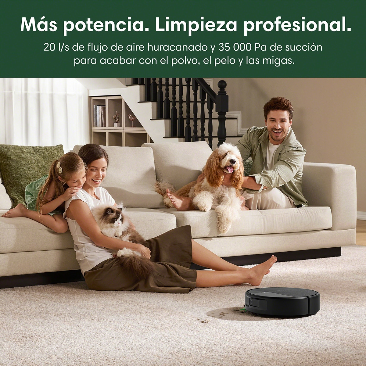 Robot aspirador y friegasuelos Roomba® 876 Combo + Base AutoWash™ con limpieza con vapor y 35.000 Pascales - Negro Negro-6