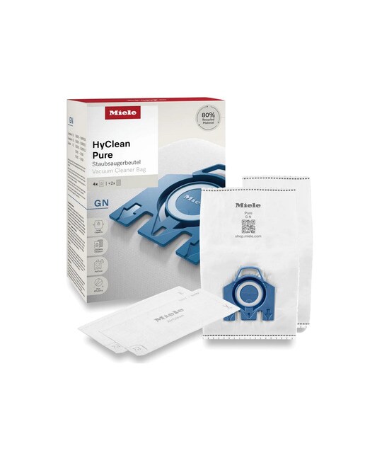 Miele - Pack de 4 bolsas de aspirador y 2 filtros Miele GN HyClean Pure.