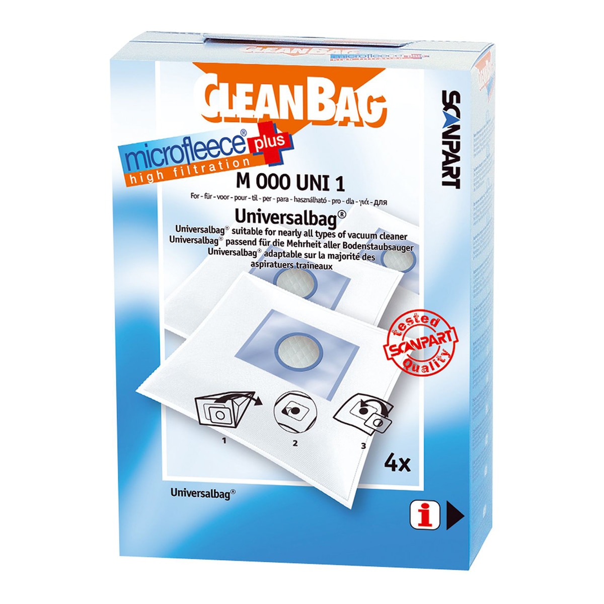 Imagen 0 de Bolsa de aspiración universal Cleanbag M000UNI01