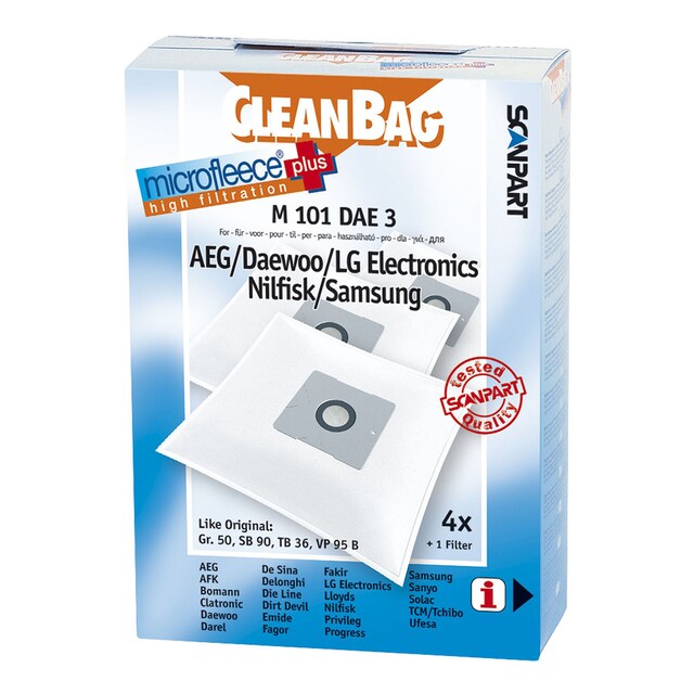Imagen 0 de Bolsa de aspiración universal Cleanbag M101DAE3