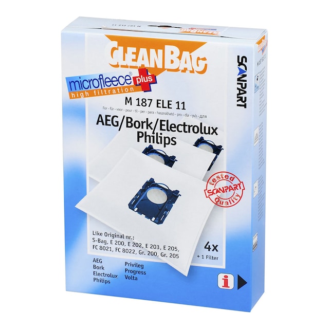 Imagen 0 de Bolsa de aspiración universal Cleanbag M187ELE11