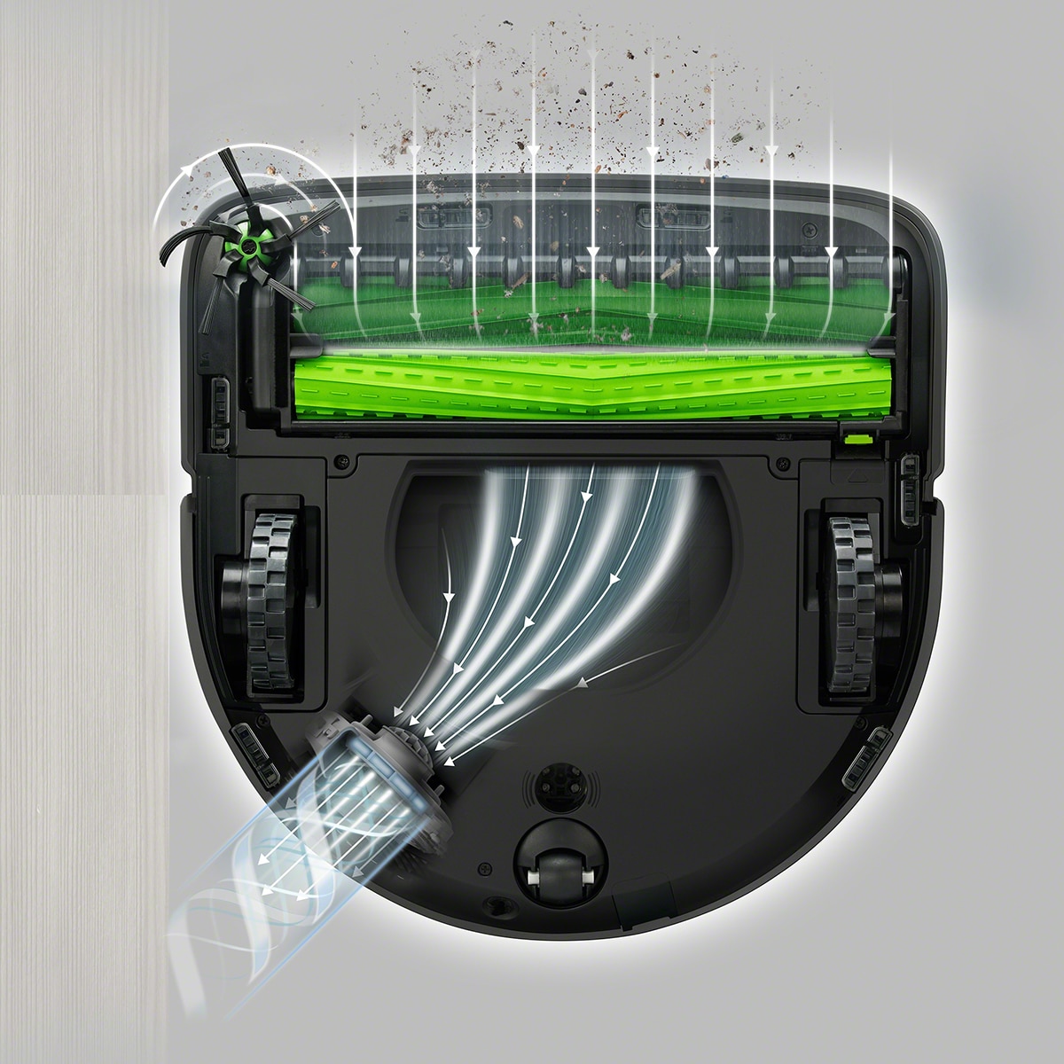 Juego de cepillos de goma para Serie s iRobot Roomba 3